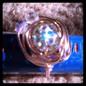 Rose gold Swarovski Crystal Ring