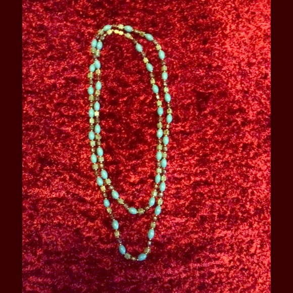 Vintage Turquoise Long Necklace