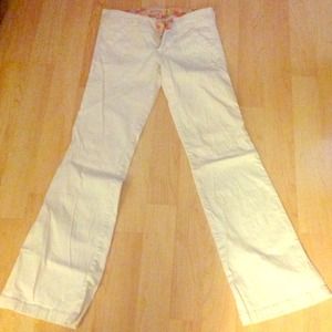 FLASH SALE Hollister white flare pants