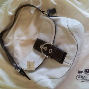 Coach Purse- White Mahogany Leather