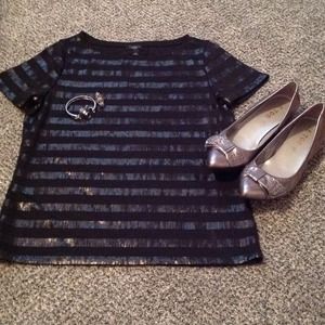 Talbots sparkly shirt