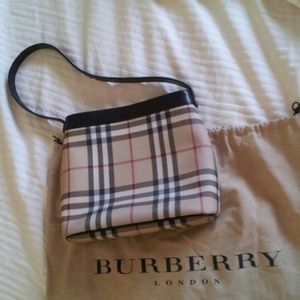 Burberry handbag- House Check Coated Canvas Bag
