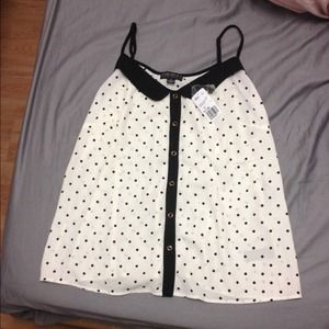 BUNDLED Polka Dot Top and polka dot blouse