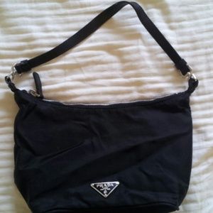 Prada Hobo Handbag-Black
