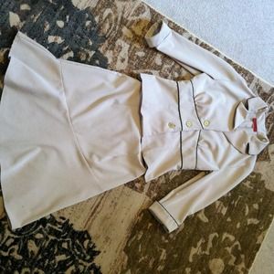 Jacket and skirt suit set