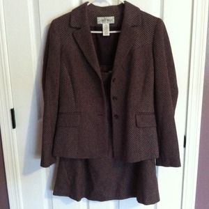 Wool Jacket and Skirt Suit