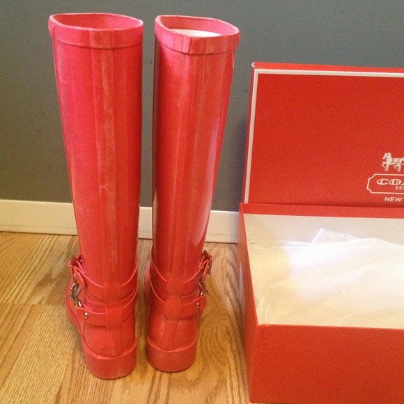 Coach Shoes - Coach rain boots ! Coach Shoes - Coach rain boots !