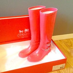Coach Shoes - Coach rain boots ! Coach Shoes - Coach rain boots !