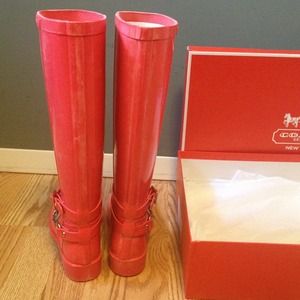Coach Shoes - Coach rain boots ! Coach Shoes - Coach rain boots !