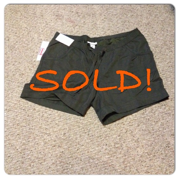 Forest green maternity shorts. SOLD!