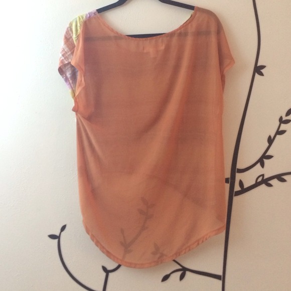 Hi-Lo Sheer Back Top - Picture 2 of 2