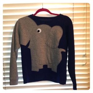 Elephant sweatshirt.