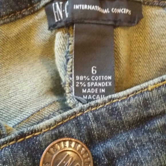 INC CROPPED, wide leg jeans.Perfect for tall boots - Picture 3 of 3