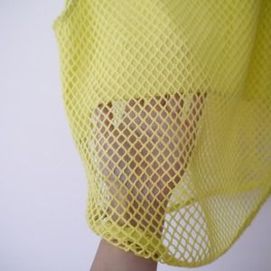 Tops - Neon Mesh Crop Tank Tops - Neon Mesh Crop Tank