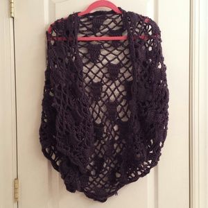 Purple Crochet Shawl