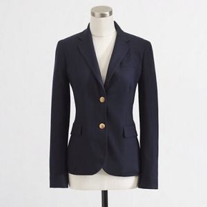 J Crew Factory Schoolboy blazer-Navy wool blend