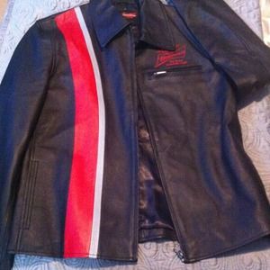 New Budweiser Leather Jacket🌟Sale🌟