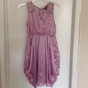 Purple lace dress