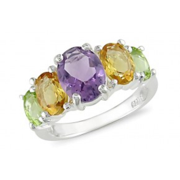 Amethyst and citrine ring