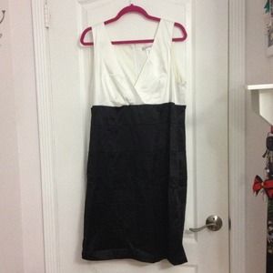 Black and White Form Fitting Dress