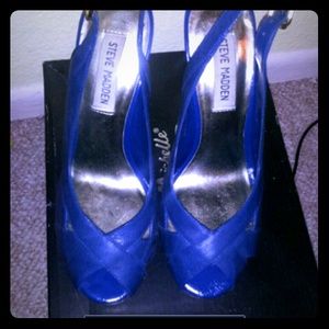 Steve Madden Blue Heels