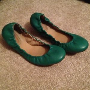 Banana republic teal flats