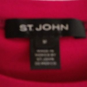 St. John Knit Tee Top Fuchsia M
