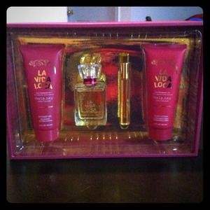 La Vida Loca perfume and ankle strap shoes!