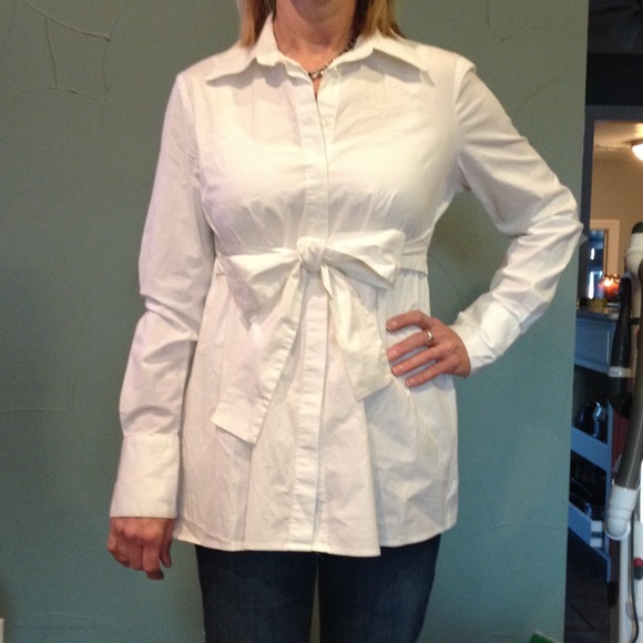 White cotton blouse