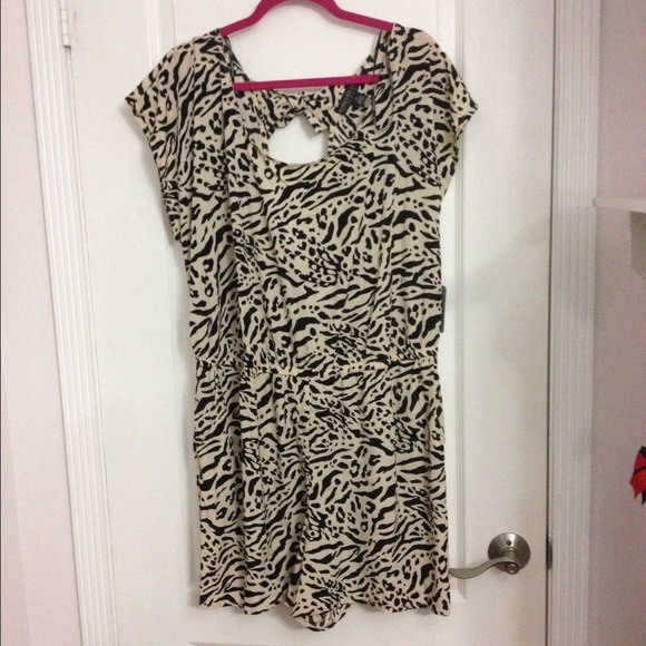 BUNDLE - Leopard Print Romper, shorts, denim dress