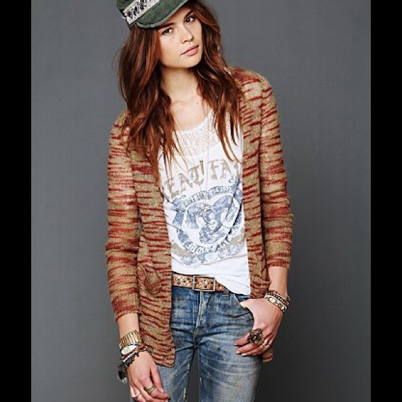 ❤️SOLD❤️Free People Animal Cardigan XS