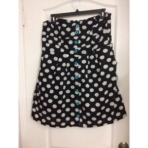 💋Black and White polka dot dress💋