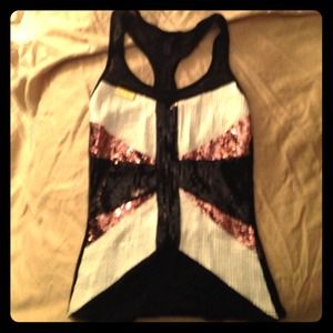 Deerskin sequin tank