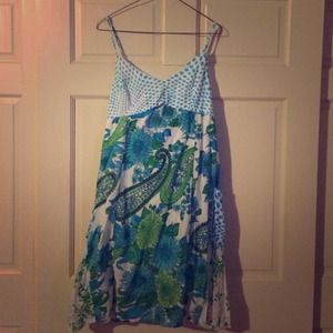 Bohemian cotton dress, size L