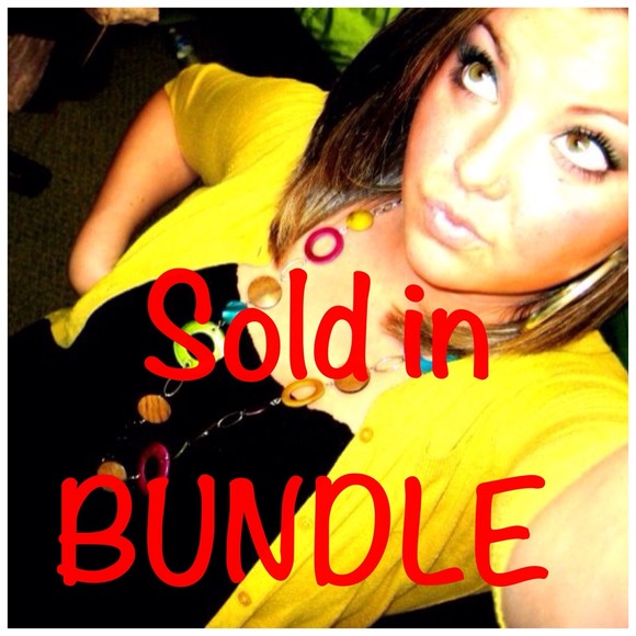 SOLD IN BUNDLE!  GOES WITH ANYTHING necklace!