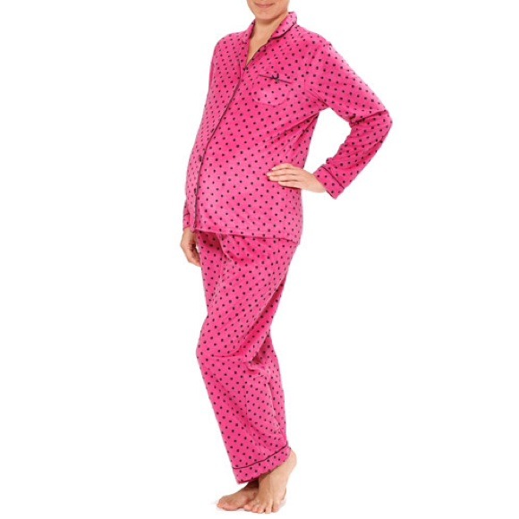 Fleece maternity pajamas