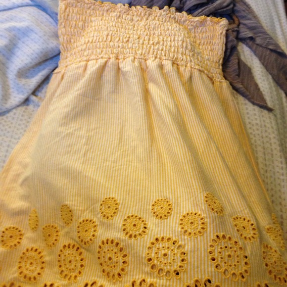 Tops - Strapless long blouse