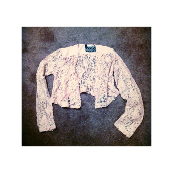 H&M Lace Crop Jacket / Blazer - Size 2