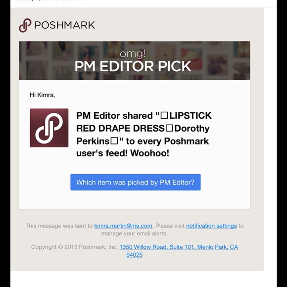 ☑️POSH MARK PICKS☑️ My closet gets picks by POSH🎉