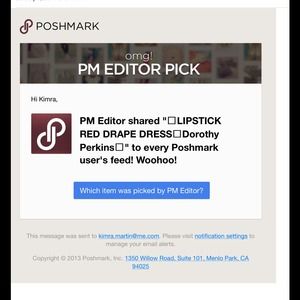 ☑️POSH MARK PICKS☑️ My closet gets picks by POSH🎉