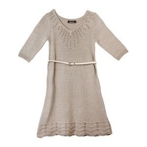 Silver-grey v-neck sweater dress🌹