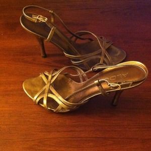 ALDO bronze strappy sandals