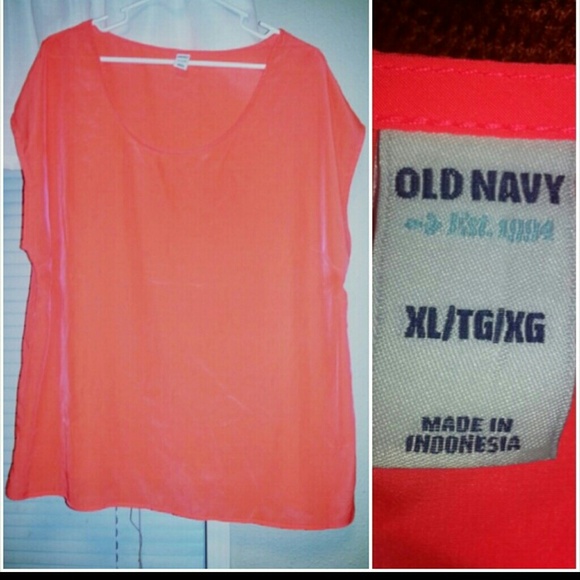 SOLD IN BUNDLE!!!! Fluorescent Orange Top