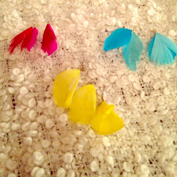 FEATHER EARRING SET BUNDLE!!!