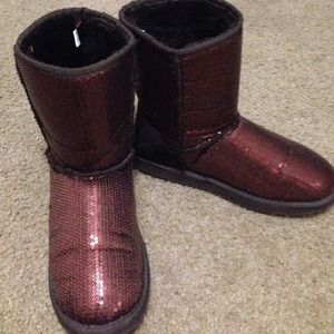 Ugg style sequin boots