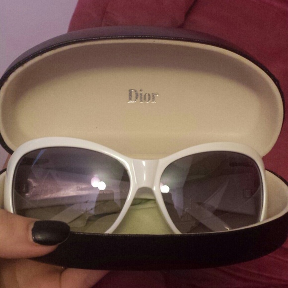White D ior sunglasses