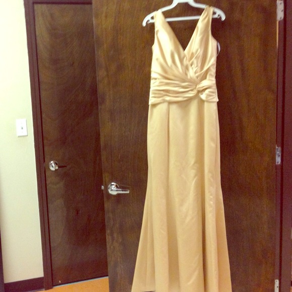 Floor Length Champagne Gown