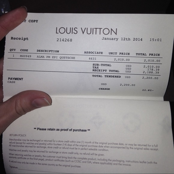 !Auth. Louis Vuitton epi alma pm in quetsche - Picture 4 of 4