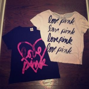 🚫TRADED🚫💕Victoria's Secret PINK slouchy Shirts