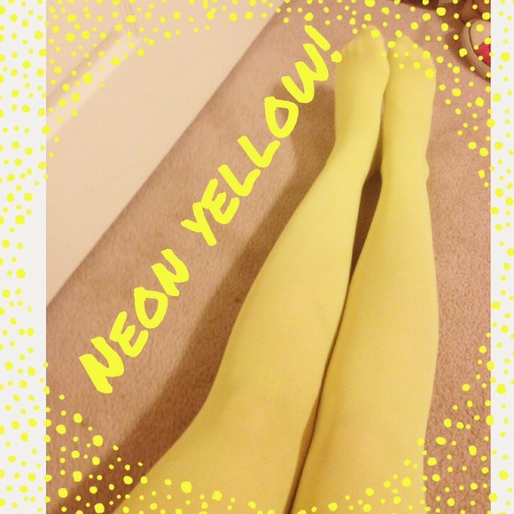 💛Neon Yellow Tights!💛